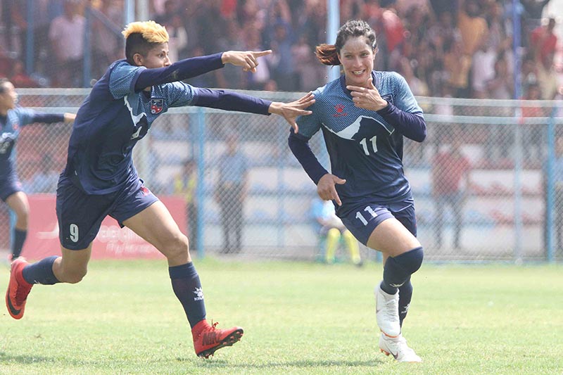 महिला फुटबलमा आज नेपाल र भारतबीच प्रतिस्पर्धा