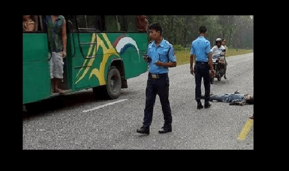 बसबाट खसेर एक जनाको मृत्यु भएको छ