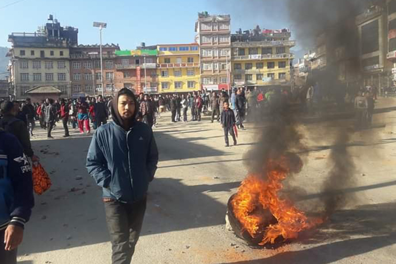 काभ्रेको पनौती तनावग्रस्त, अनिश्चितकालीन कर्फ्यु लागाइयो