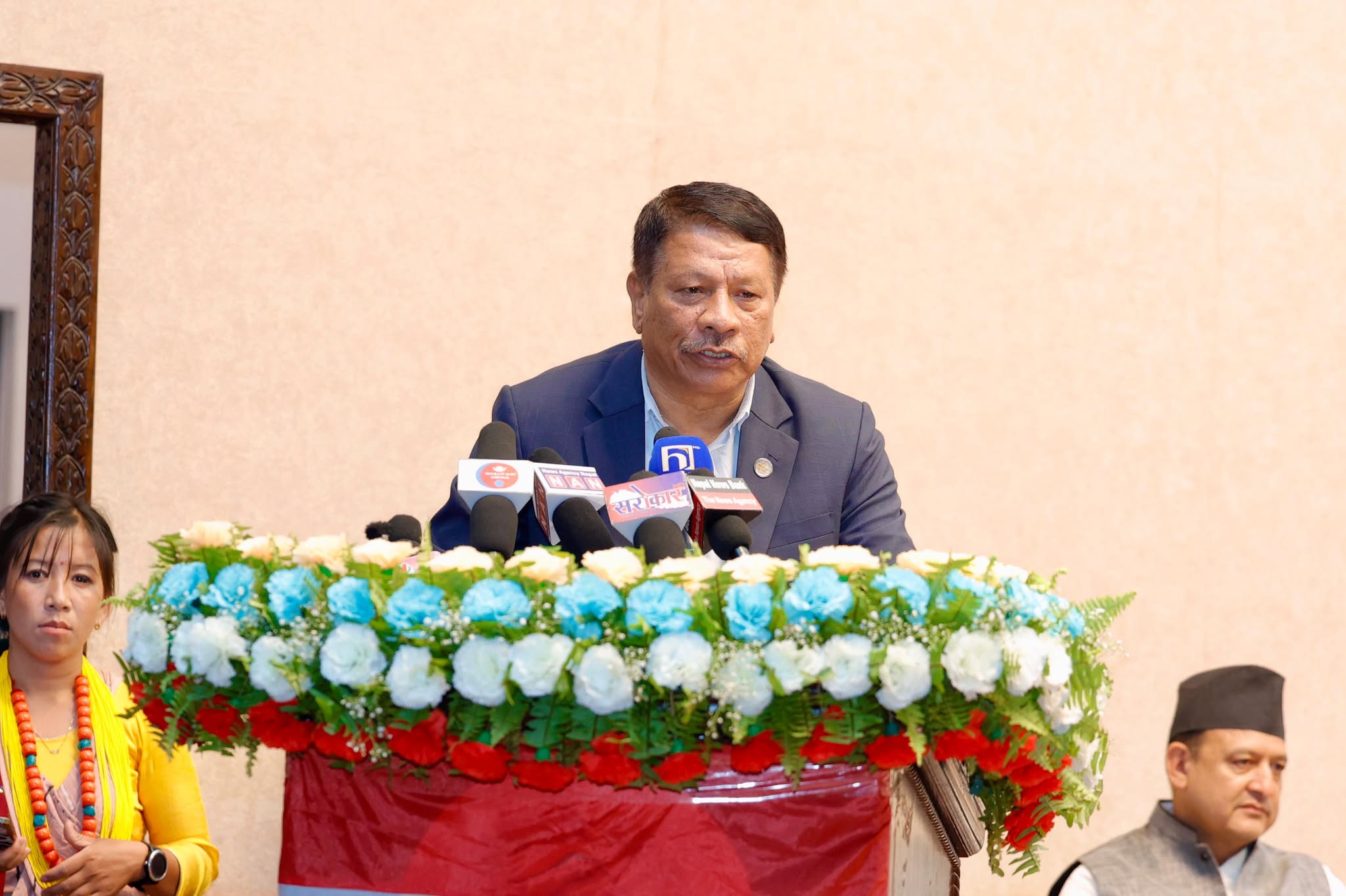 आदीवासी जनजातीकाे अधिकार सुरक्षित गर्न नेपाली कांग्रेसकाे महत्त्वपूर्ण भूमिका छ : कार्यवाहक प्रधानमन्त्री सिंह