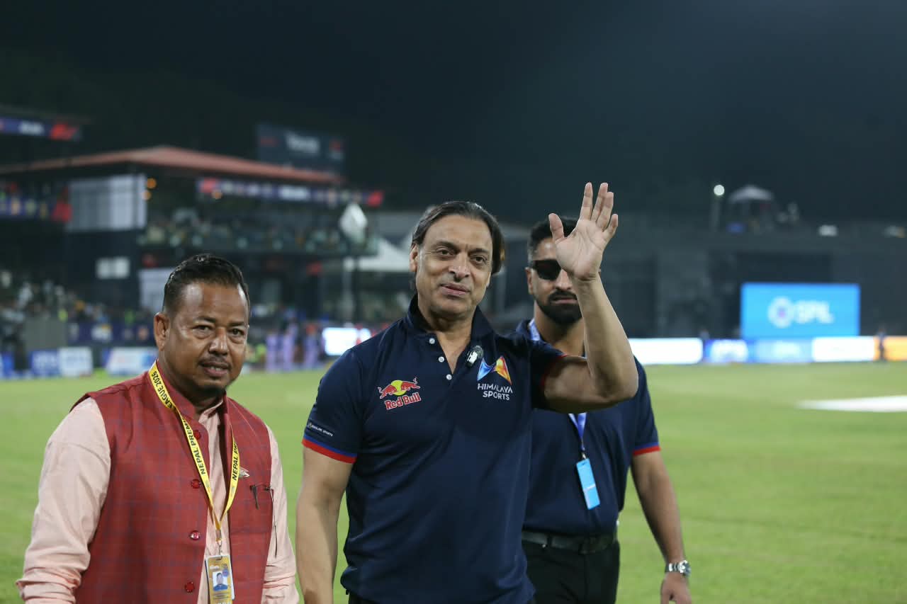विश्व कीर्तिमानी बलर शोएब अख्तर त्रिवि क्रिकेट मैदानमा
