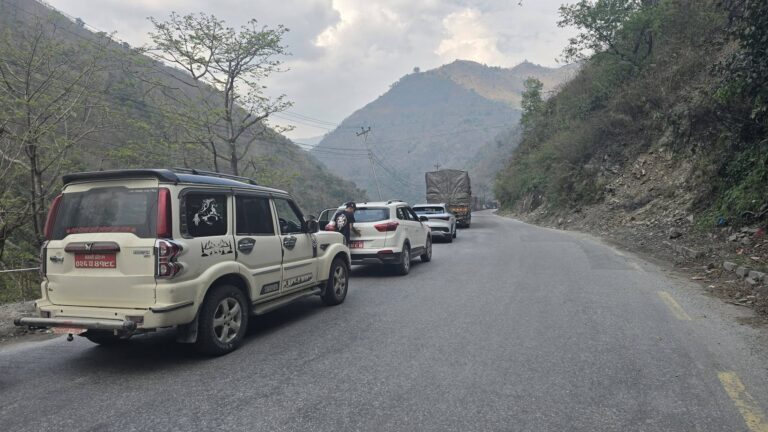 मुग्लिन-मलेखु सडक आजदेखि राति ३ दिन बन्द हुने