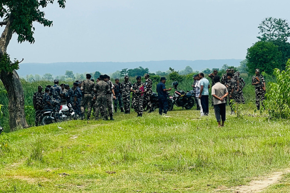 सुस्तामा निर्माणाधीन तटबन्धको काममा भारतीय एसएसबीको अवरोध