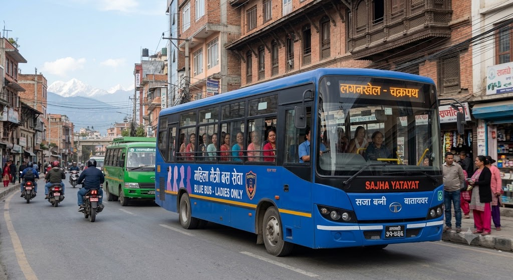 साउन १ देखि  ‘ब्लू बस’ सेवा सञ्चालनको तयारी
