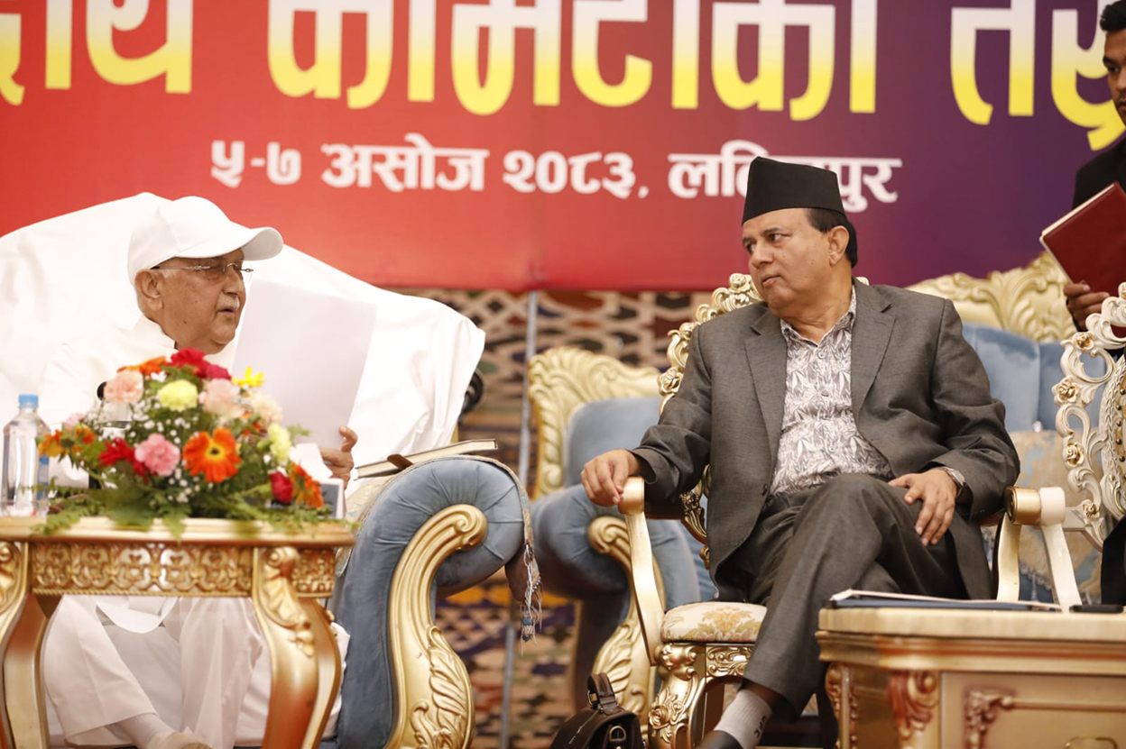 ओलीलाई पोखरेलले भने- तपाईंको असहमतिमा पार्टी अध्यक्ष बन्दिनँ