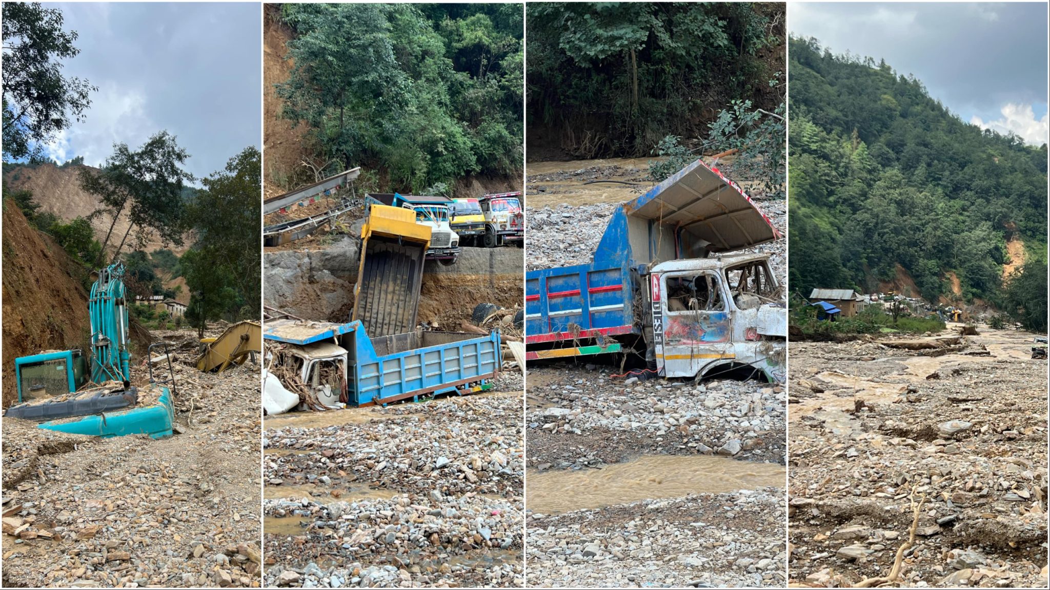 बाढीपहिरोले बेथानचोक गाउँपालिकामा धेरै जनधनको क्षति (फोटो फिचर)