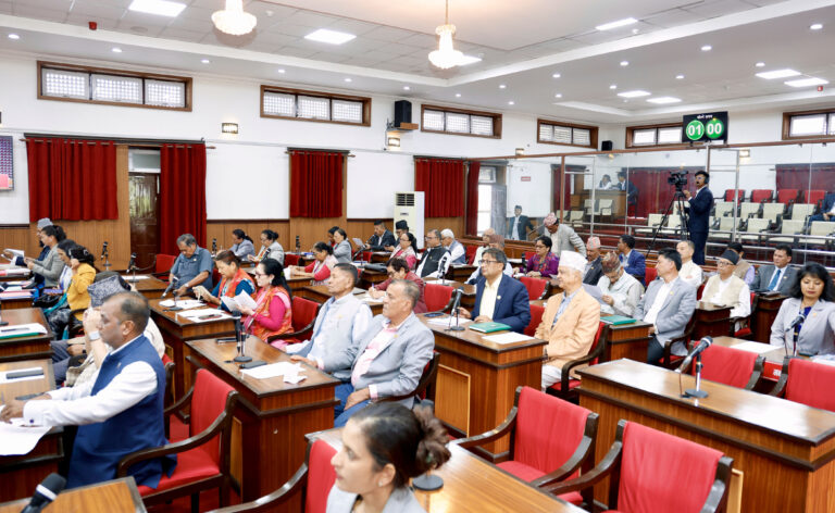 होल्डिङ सेन्टरका सुकुम्वासीको व्यवस्थापनदेखि मल, बीउ र सीमा नाका सहज बनाउनेसम्मका विषयमा राष्ट्रियसभामा सरकारको ध्यानाकर्षण