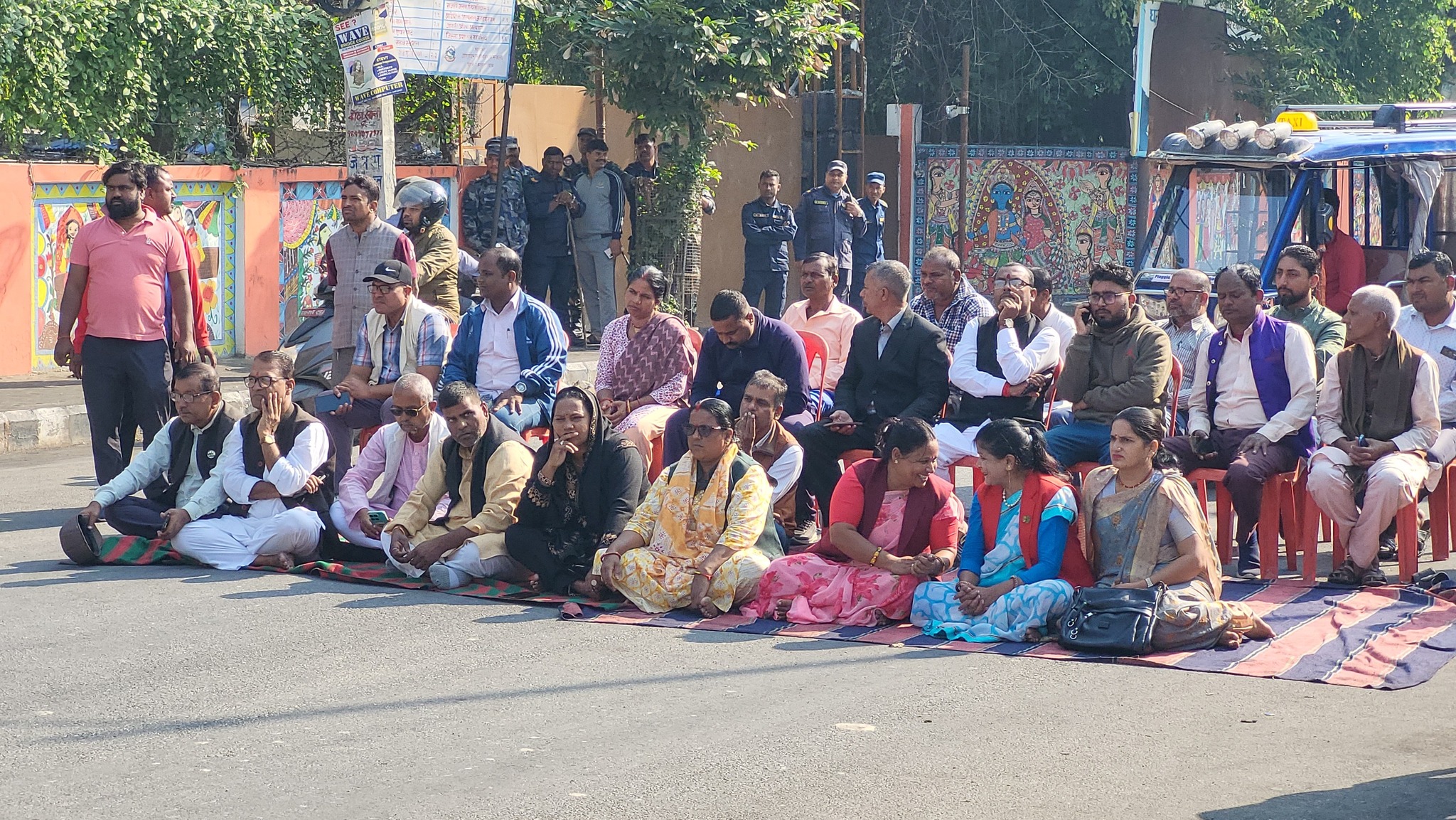 जनकपुरमा सात दलीय मोर्चाको प्रदर्शन