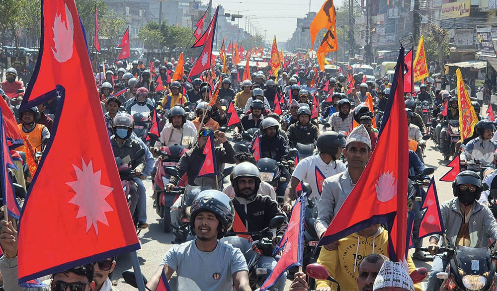 राप्रपाको नेपालगंजमा बृहत मोटरसाइकल र्‍याली