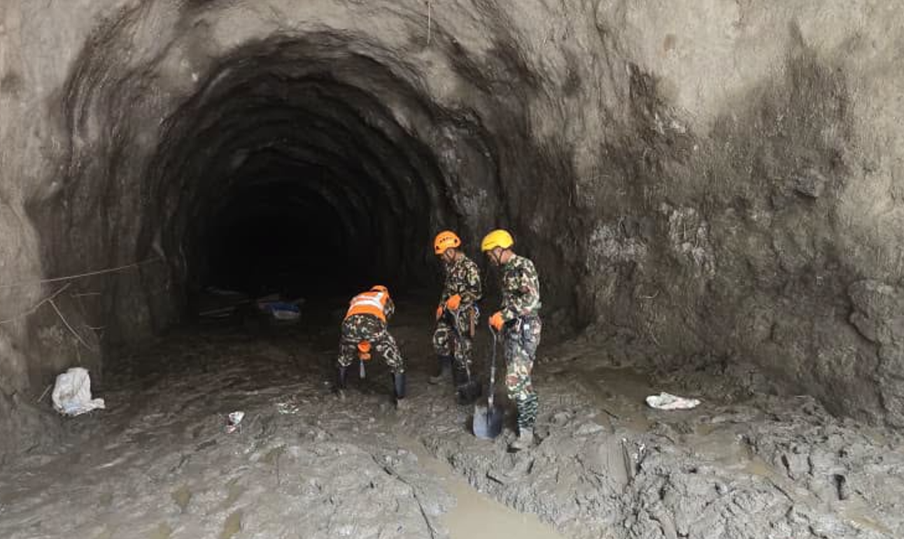 त्रिशूली–३ 'ए' को सुरुङमा उद्धार कार्य स्थगित