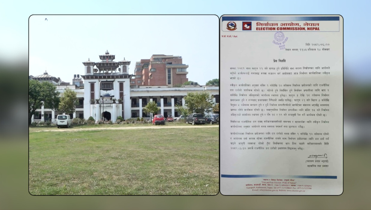 प्रतिनिधिसभा निर्वाचन २०८२ का लागि निर्वाचन कार्यतालिका सार्वजनिक