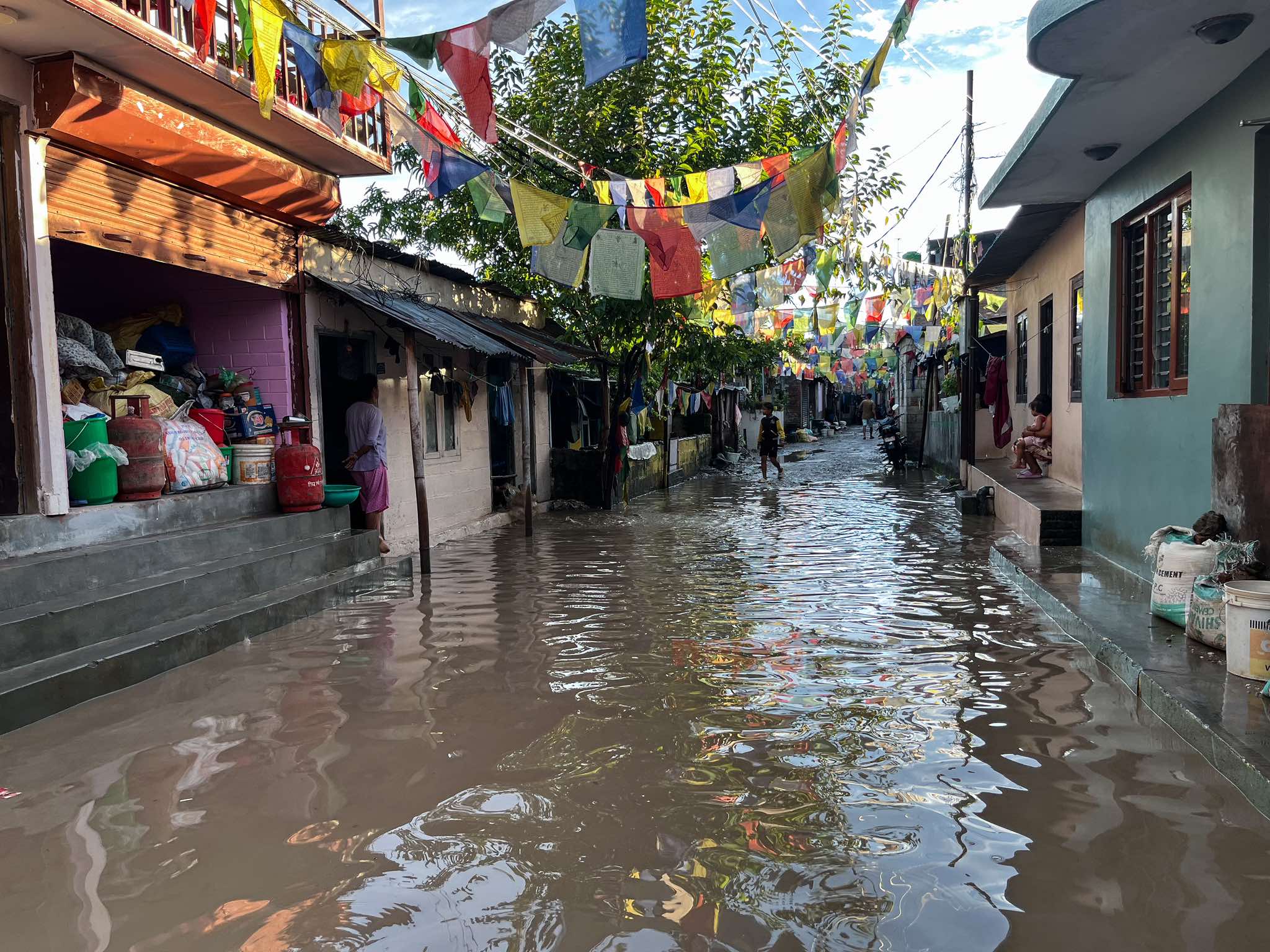 हनुमन्तेमा बाढी : भक्तपुरमा ७० घर डुबानमा, लाखौँको क्षति