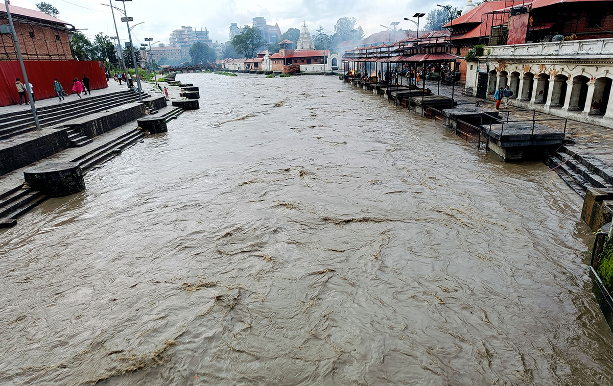 बागमती नदीमा जलसतह पार, सतर्क रहन आग्रह