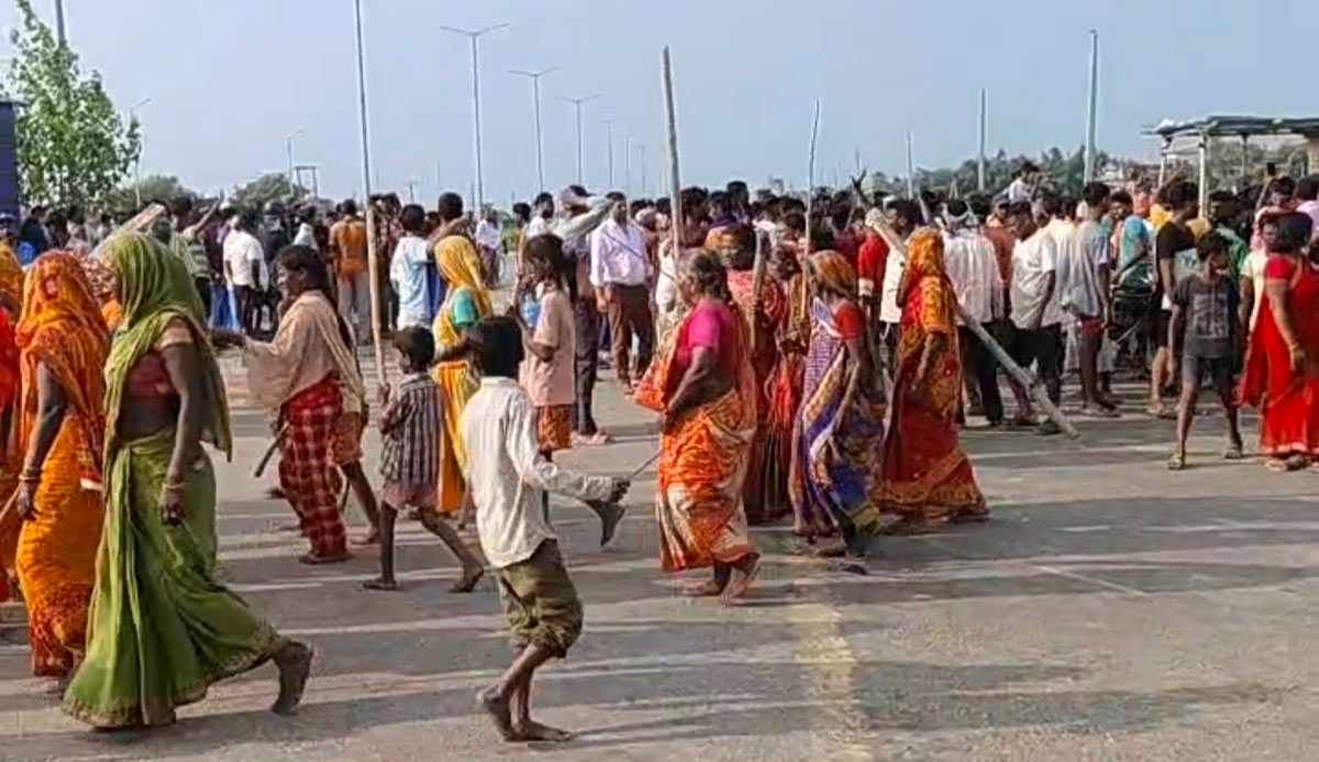 वीरगन्जको आइसिपी चोक तनावग्रस्त