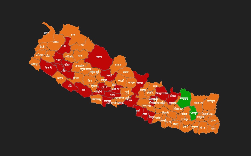 कुन जिल्लामा कति थपिए कोरोना संक्रमित (विवरणसहित)
