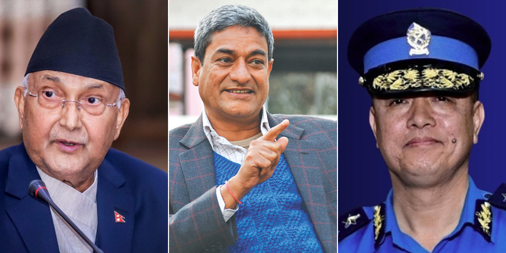 ओली, लेखकदेखि तत्कालीन आइजिपीसम्मलाई कारबाही गर्न सिफारिश