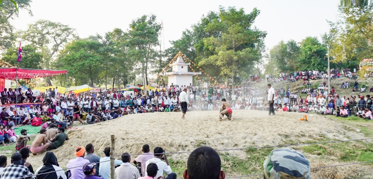 रुपन्देहीमा नेपाल–भारतका पहलमानको कुस्ती प्रतियोगिता