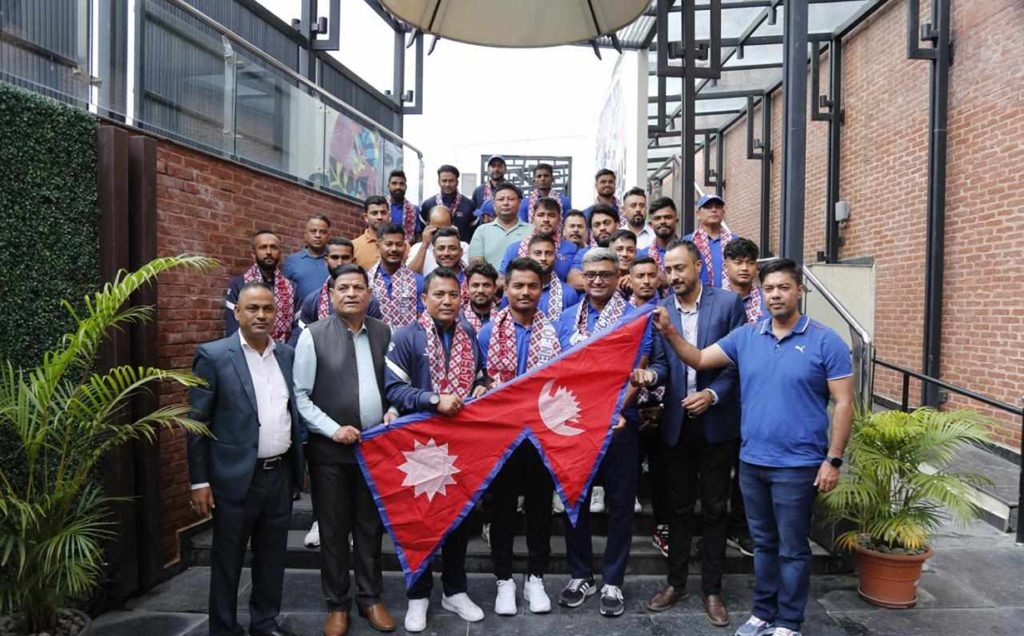 एसियन गेम्सका लागि चीन जान लागेका नेपाली क्रिकेट टोलीको बिदाइ