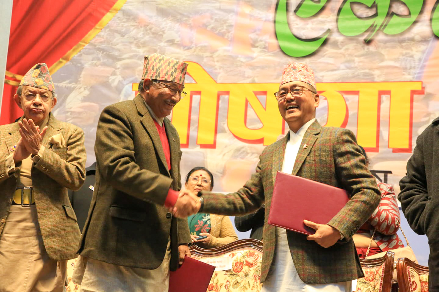 थापा र लिङ्देन फेरि मिले, ६ बुँदे समझदारी पत्रमा हस्ताक्षर