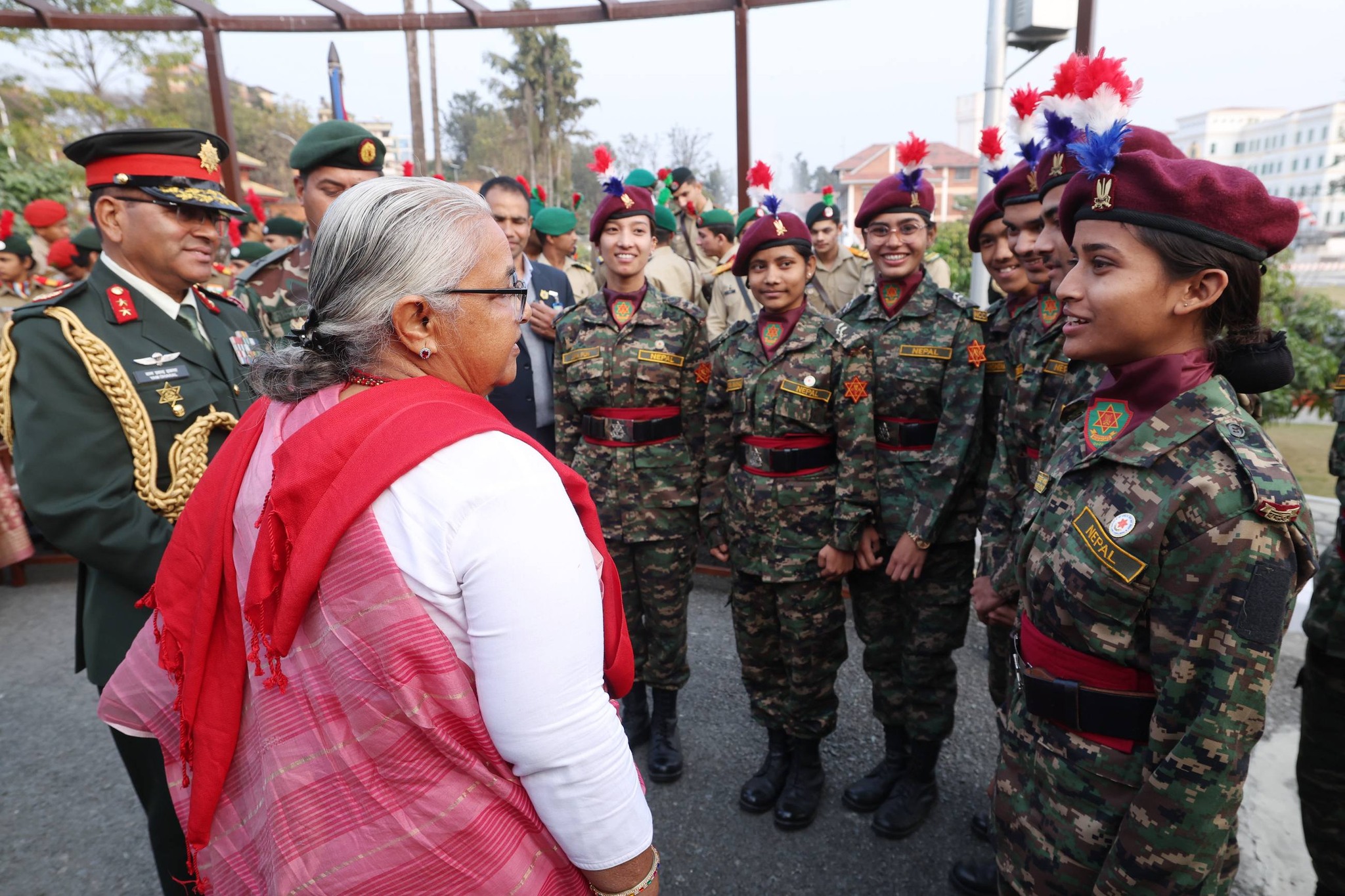 प्रधानमन्त्री कार्कीसँग विभिन्न देशका एनसीसी प्रतिनिधिमण्डलको भेट