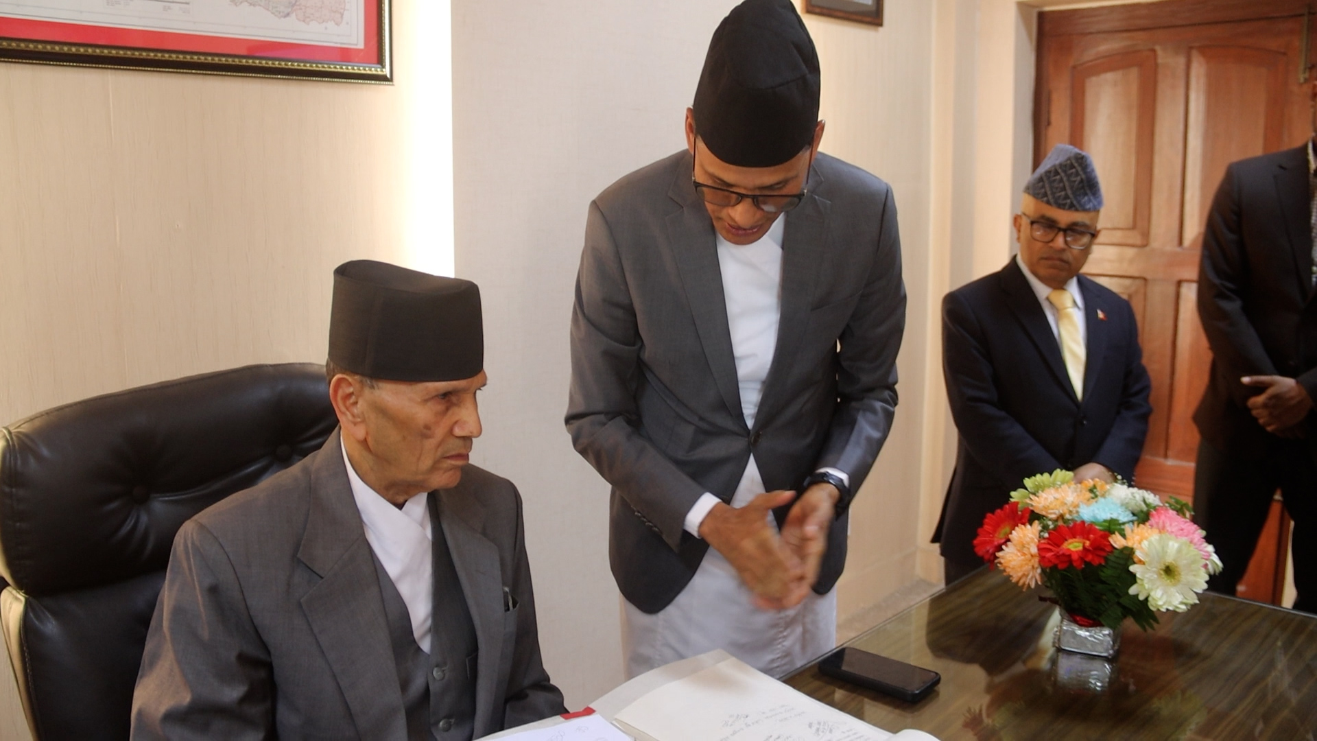 नवनियुक्त परराष्ट्रमन्त्री शर्माद्वारा पदभार ग्रहण