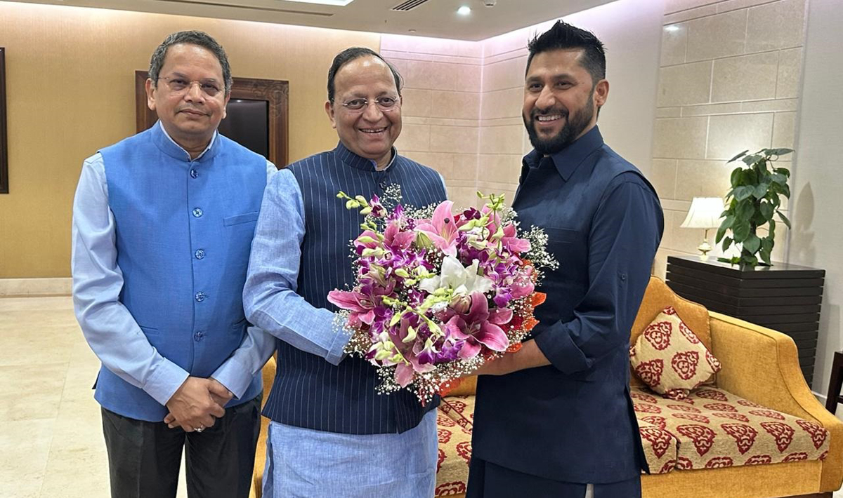 रास्वपा सभापति रवि लामिछाने नयाँदिल्लीमा: भाजपाका शीर्ष नेताहरूद्वारा भव्य स्वागत