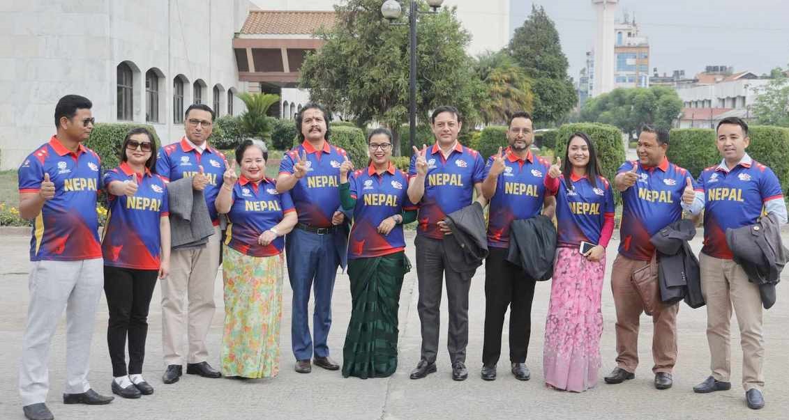 नेपाली टीमको जर्सी लगाएर संसद बैठकमा रास्वपाका सांसद