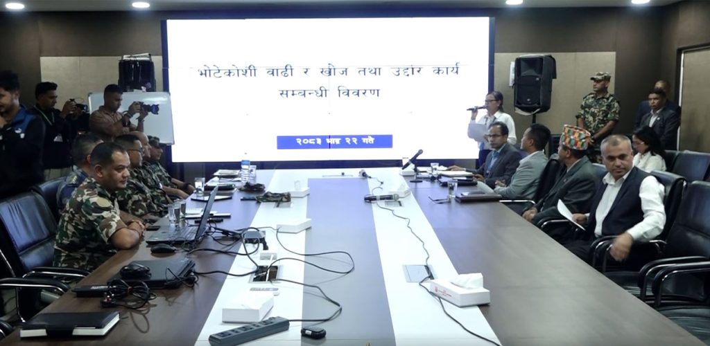 विद्युत् आयोजनाका सुरुङमा १२१ जना मात्रै फसेका छन् : नेपाली सेना