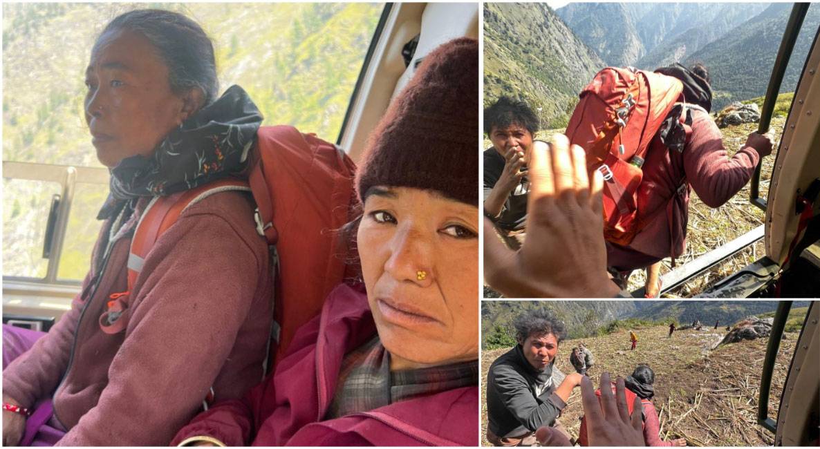 बूढीगण्डकी बाढीबाट प्रभावित ३६ जनाको उद्धार, घटनास्थलमा ४ वटा हेलिकप्टर