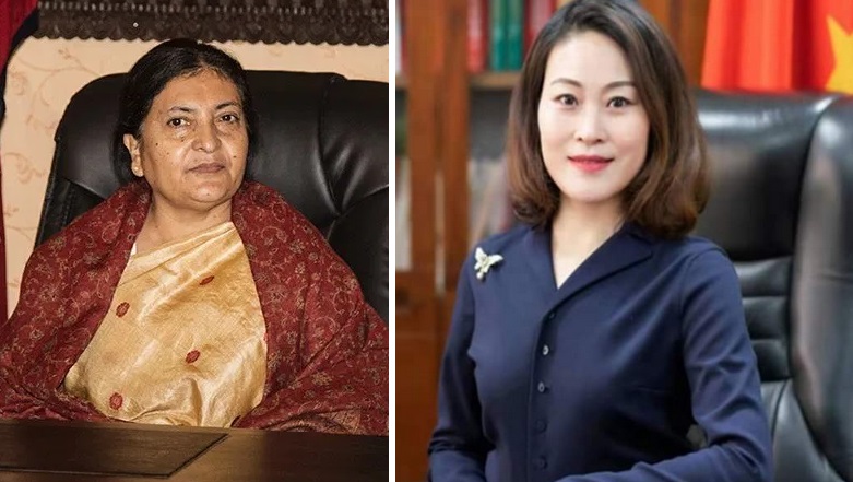 राष्ट्रपतिलाई भेटिन् चिनियाँ राजदूत होउ यान्छीले, के भयो कुराकानी ?
